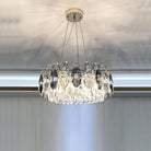 Luxurious K9 Crystal Chandelier Modern Ceiling Light Fixtures Set for Living Room/Dining Room-Chandeliers-Blushlighting-Round: D19.7"*H9"/6 Lights/11 kg-Gold-Warm Light-Blushlighting
