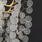 Luxury Branches Crystal Frosted Glass Chandelier Set for Living and Dining Room-Chandeliers-Blushlighting