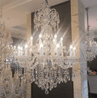Luxury Classic Clear Crystal Chandelier for Foyer/Staircase/Entryway/Hallway - 18 Lights/D35.4"*H49.2"Warm LightBlushlighting