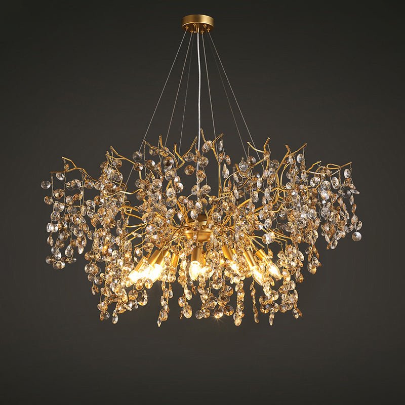 Luxury Crystal Branch Chandelier 39.4"D - Blushlighting