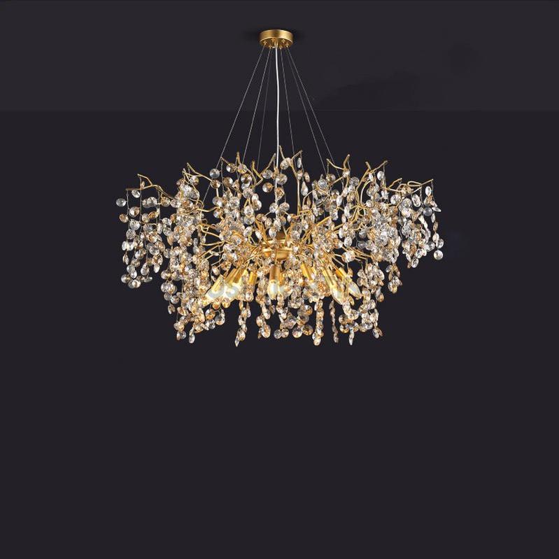 Luxury Crystal Branch Chandelier 39.4"D - Blushlighting