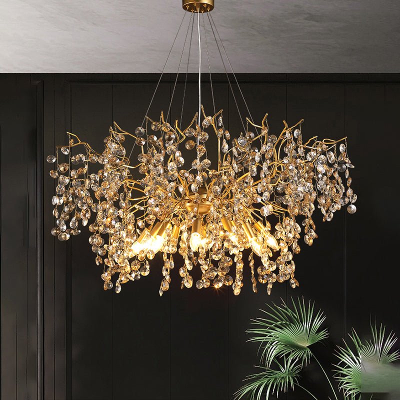 Luxury Crystal Branch Chandelier 39.4"D - Blushlighting