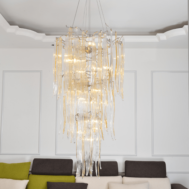 Luxury Crystal Branch Chandelier For Staircase - 19.69" diamBlushlighting