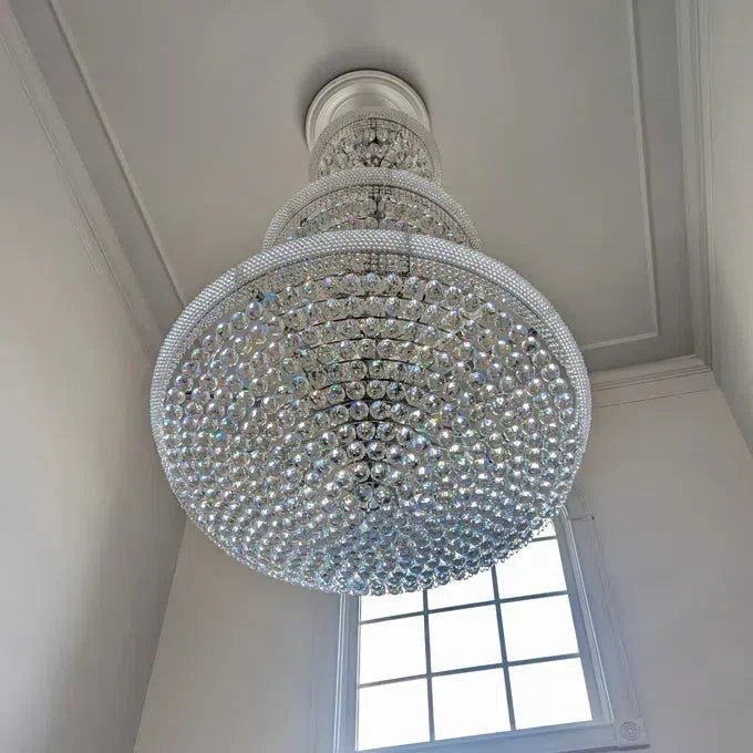 Luxury Crystal Chandelier for Grand Villa Hall and Duplex Staircase Lighting-chandelier-Blushlighting-Blushlighting