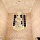 Luxury Crystal Chandelier for Grand Villa Hall and Duplex Staircase Lighting-chandelier-Blushlighting-Blushlighting