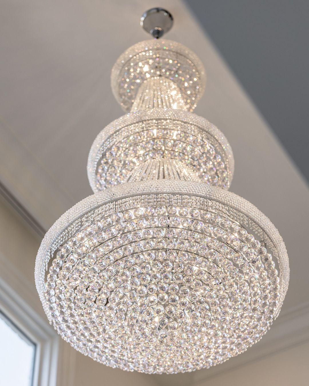 Luxury Crystal Chandelier for Grand Villa Hall and Duplex Staircase Lighting-chandelier-Blushlighting-Blushlighting