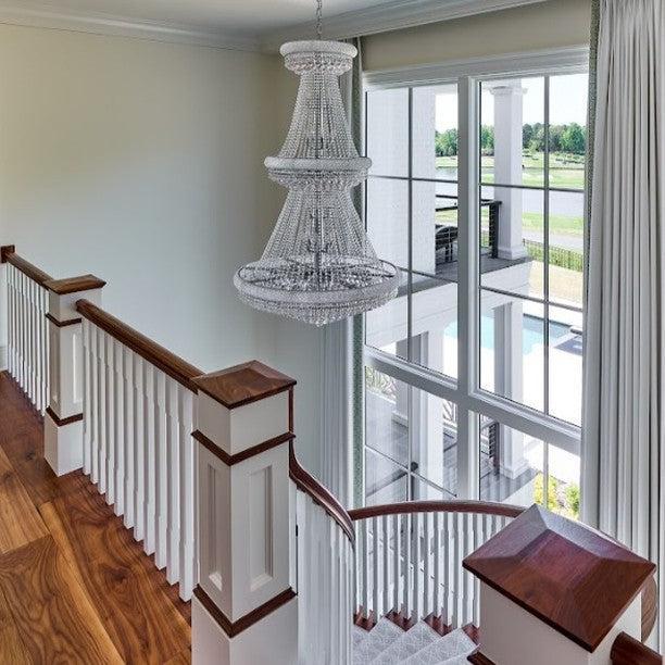 Luxury Crystal Chandelier for Grand Villa Hall and Duplex Staircase Lighting-chandelier-Blushlighting-Blushlighting