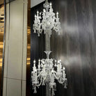 Luxury Dual-Tier Palace Crystal Chandelier - 24 Lights/D32.28"*H90.55"(D82cm*H230cm)Warm LightBlushlighting