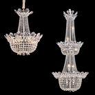 Luxury Empire Branch Crystal Chandelier Pendant Light for Entryway and Foyer-Chandeliers-Blushlighting