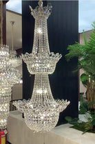 Luxury Empire Branch Crystal Chandelier Pendant Light for Entryway and Foyer-Chandeliers-Blushlighting