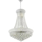 Luxury Empire Foyer K9 Crystal Chandelier Light Fixture In Gold/ Chrome Finish - D19.7"*H21.7"ChromeWarm LightBlushlighting