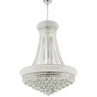 Luxury Empire Foyer K9 Crystal Chandelier Light Fixture In Gold/ Chrome Finish - Blushlighting