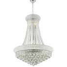 Luxury Empire Foyer K9 Crystal Chandelier Light Fixture In Gold/ Chrome Finish - Blushlighting