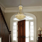 Luxury Empire Foyer K9 Crystal Chandelier Light Fixture In Gold/ Chrome Finish - Blushlighting
