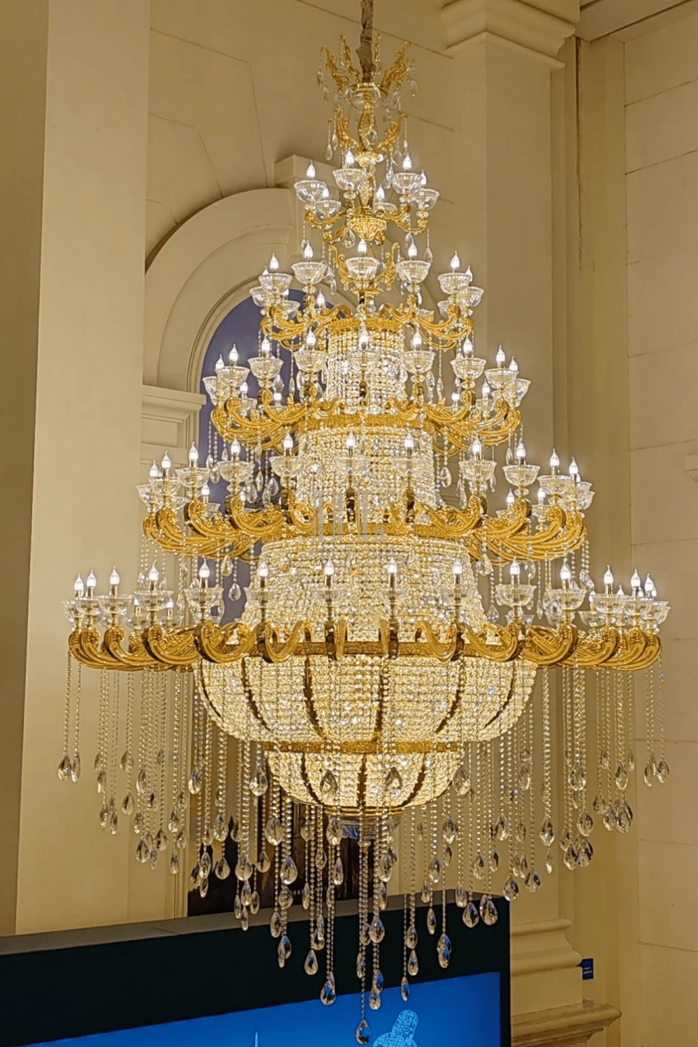 Luxury Empire Multi-layer Crystal Chandelier for High-ceiling - Customized/Contact usBlushlighting