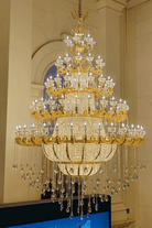 Luxury Empire Multi-layer Crystal Chandelier for High-ceiling - Customized/Contact usBlushlighting