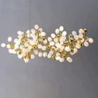 Luxury Escamoles Modern Linear Grape Chandelier-Small: 39.4" L-Blushlighting