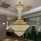 Luxury Extra Large Conical Funnel Crystal Chandelier - D31.5"*H52.5"(D80cm*H133cm)/75.7kgBlushlighting
