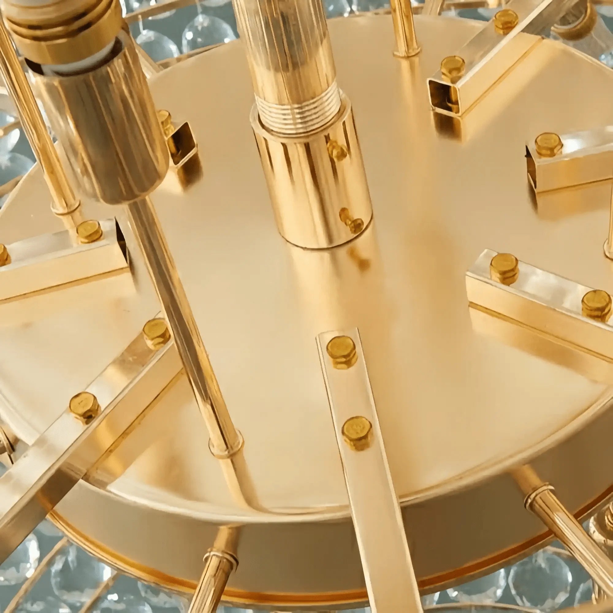 Luxury Extra Large Crystal Chandelier Round Ceiling Light Fixture for Foyer, Entryway & Entrance - D39.4"*H59.1"Warm LightBlushlighting