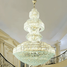 Luxury Extra Large Crystal Chandelier Round Ceiling Light Fixture for Foyer, Entryway & Entrance - Blushlighting