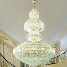 Luxury Extra Large Crystal Chandelier Round Ceiling Light Fixture for Foyer, Entryway & Entrance - Blushlighting