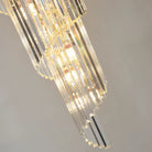 Luxury Extra Large Foyer Spiral Staircase Chandelier Long Crystal Ceiling Light Fixture For Living Room Hall Entrance - D17.7"*H47.2"/ 13 LightsSmoky GrayBlushlighting