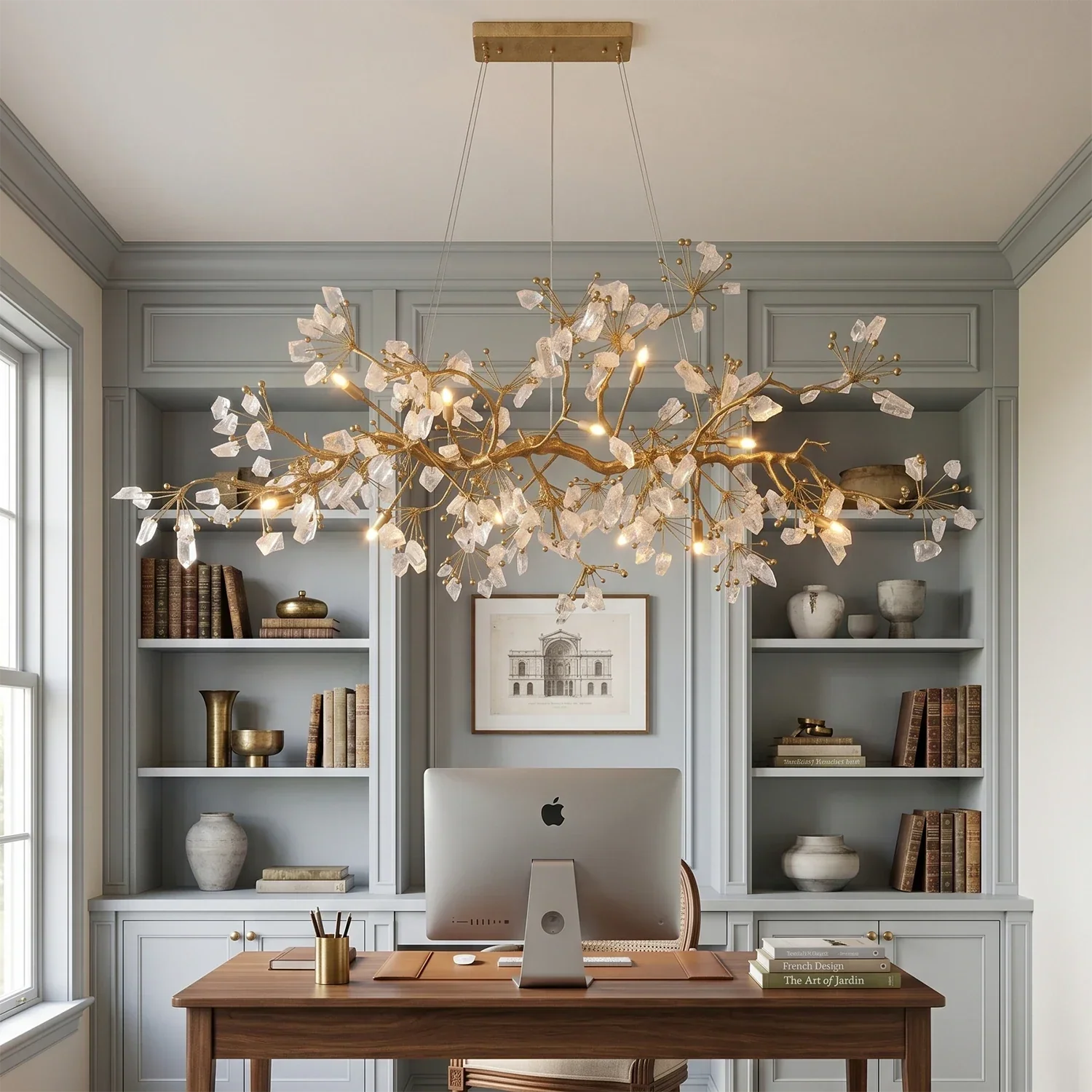 Luxury Glass Bloom Branch Chandelier by Blushlighting