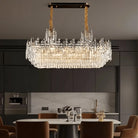 Luxury Hotel Hallway Ceiling Lighting Fixture Large Round Crystal Chandelier - Blushlighting