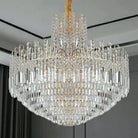 Luxury Hotel Hallway Ceiling Lighting Fixture Large Round Crystal Chandelier - Blushlighting