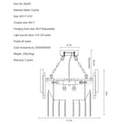 Luxury Modern Living Room Black Crystal Light Fixture-