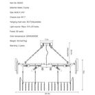 Luxury Modern Living Room Black Crystal Light Fixture-