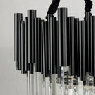 Luxury Modern Living Room Black Crystal Light Fixture - W17.7‘’×H15''Blushlighting