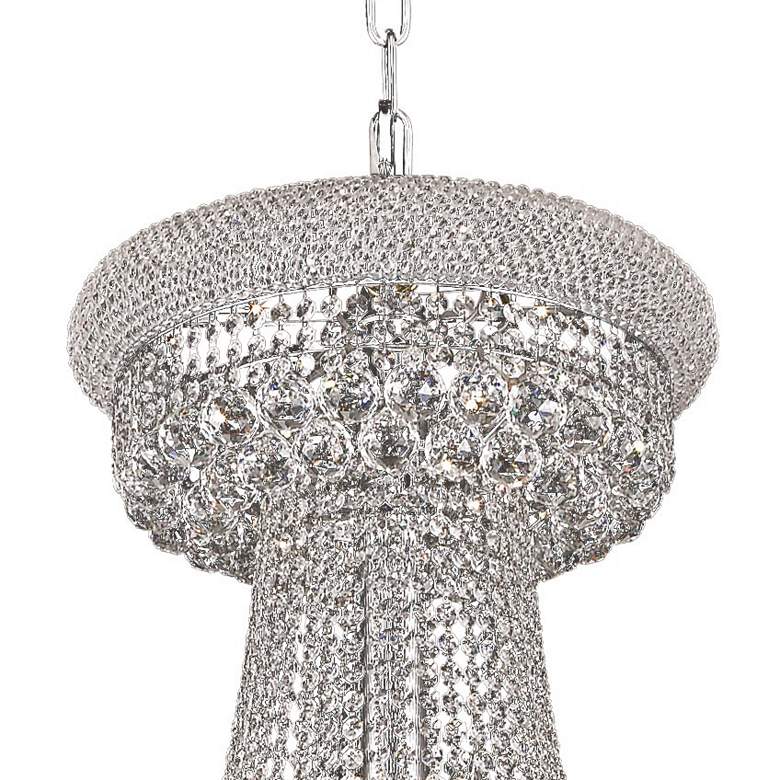 Luxury Modern Primo Wide Gold Crystal Chandelier for High Ceiling Foyer & Staircase - ChromeBlushlighting