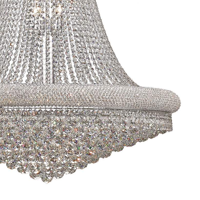 Luxury Modern Primo Wide Gold Crystal Chandelier for High Ceiling Foyer & Staircase - ChromeBlushlighting