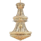 Luxury Modern Primo Wide Gold Crystal Chandelier for High Ceiling Foyer & Staircase-Blushlighting-Blushlighting