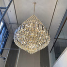 Luxury Multi-tiered Honeycomb Crystal Chandelier for High Ceiling-Chandeliers-Blushlighting-Blushlighting