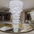 Luxury Palm Tree Glass Rods Chandelier for Hotel/Restaurant/Villa/Staircase - D47.2"*H118.1"Warm LightBlushlighting