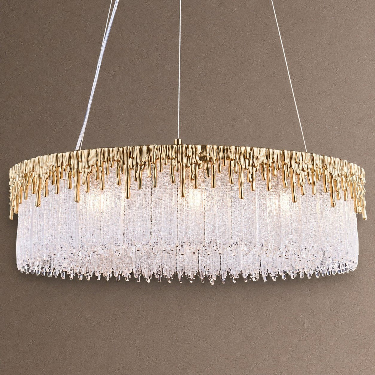 Luxury Round Chandelier - GoldBlushlighting