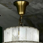 Luxury Sculpted Pyramid-Tier Alabaster Chandelier for High Ceiling - D48.03"*H44.09"(D122cm*H112cm)/85kgWarm Light 3000KBlushlighting