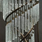 Luxury Spiral Bubble Crystal Chandelier for High Ceiling - CustomWarm LightBlushlighting