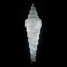 Luxury Spiral Crystal Chandelier for High - ceiling/Foyer/Staircase - D31.5"*H126"/110kgWhite LightBlushlighting