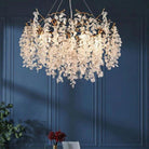 Luxury Spring Round Branch Chandelier-Blushlighting-Milk White-Blushlighting