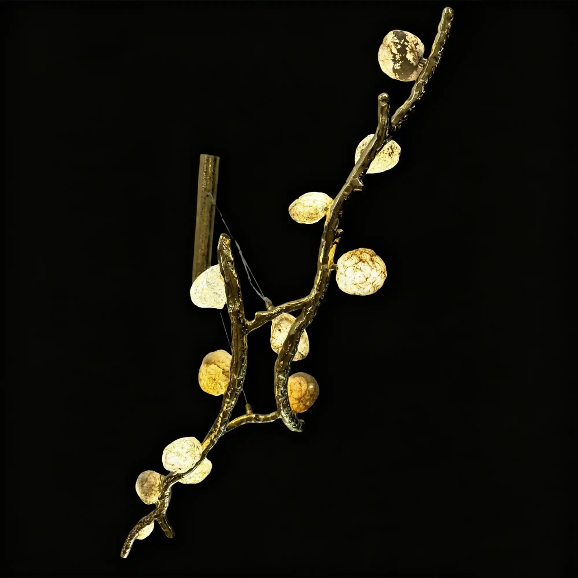 Luxury Statement Nature - inspired Twig Natural Crystal Chandelier - Custom (contact us)Warm LightBlushlighting