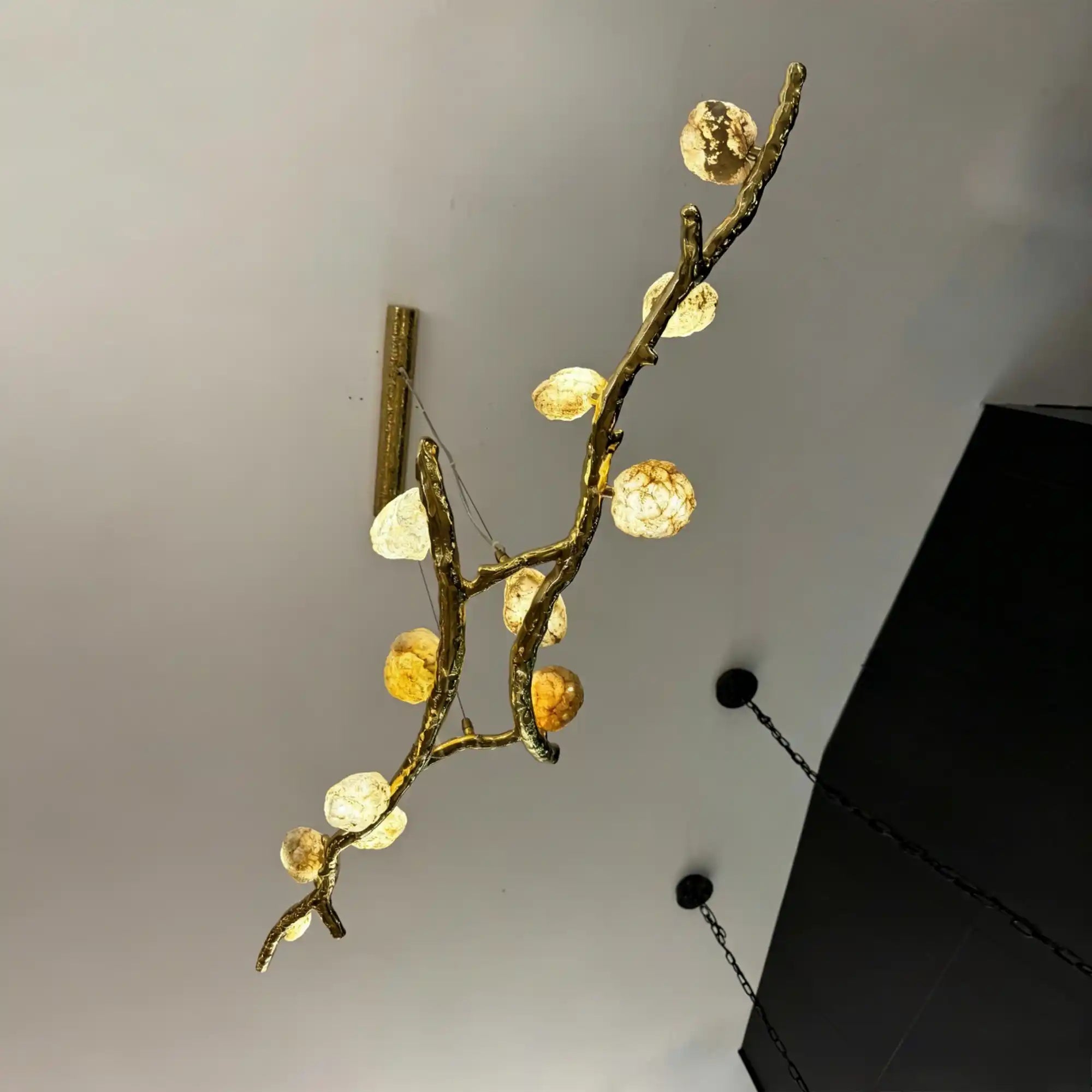 Luxury Statement Nature - inspired Twig Natural Crystal Chandelier - 12 Lights/L47.24"(L120cm)Warm LightBlushlighting