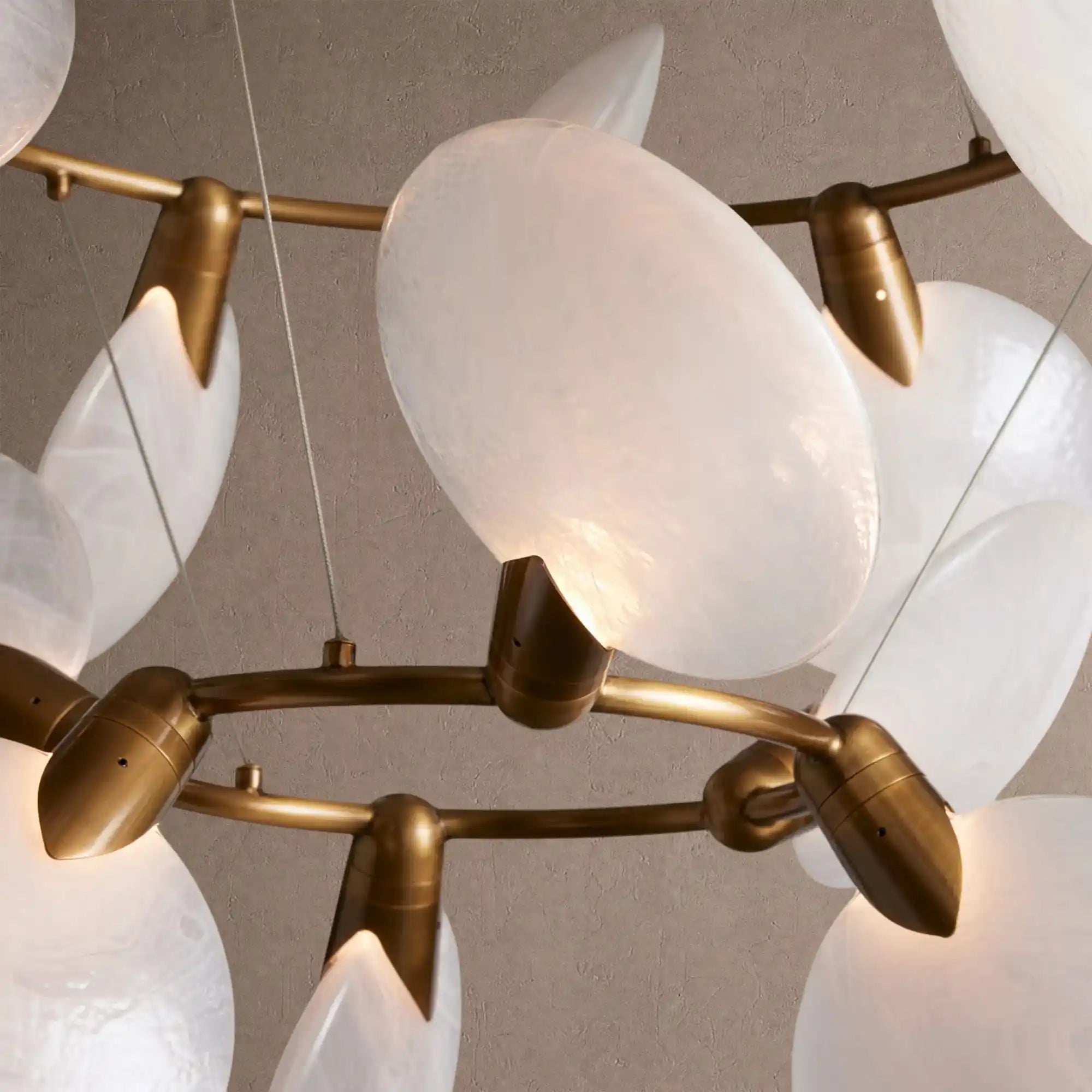Lyla 2-Tiered Halo Chandelier - Blushlighting