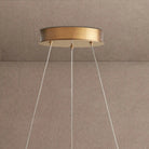 Lyla 2-Tiered Halo Chandelier - Blushlighting