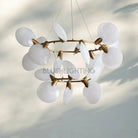 Lyla 2 - Tiered Halo Chandelier - Blushlighting
