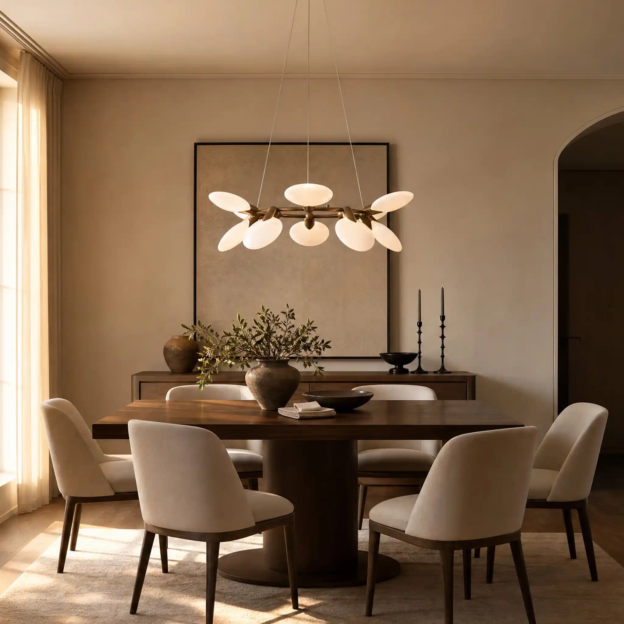 Lyla Halo Chandelier - Blushlighting