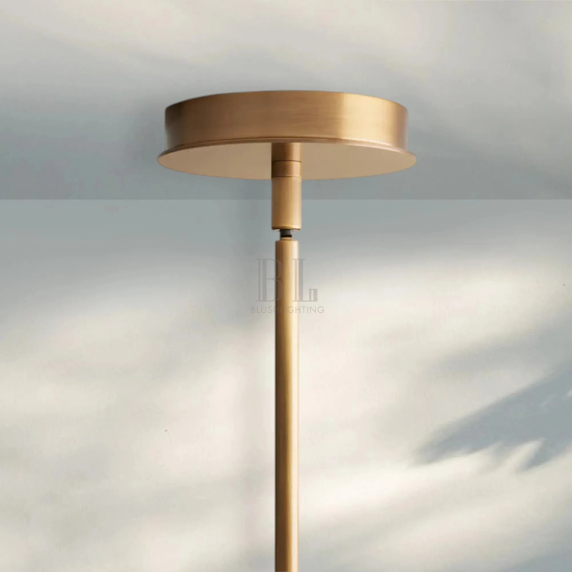 Lyla Pendant Modern Alabaster Pendant for Staircase Foyer-Blushlighting