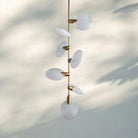 Lyla Pendant Modern Alabaster Pendant for Staircase Foyer - Blushlighting